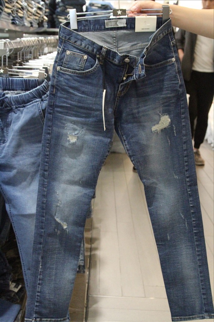 韓國東大門男裝代購 淘寶貨源 牛仔褲 H04110047工廠,批發,進口,代購