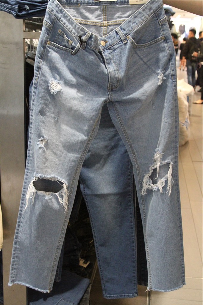 韓國東大門男裝冬裝新款 淘寶代銷貨源免費 牛仔褲 H04110048工廠,批發,進口,代購