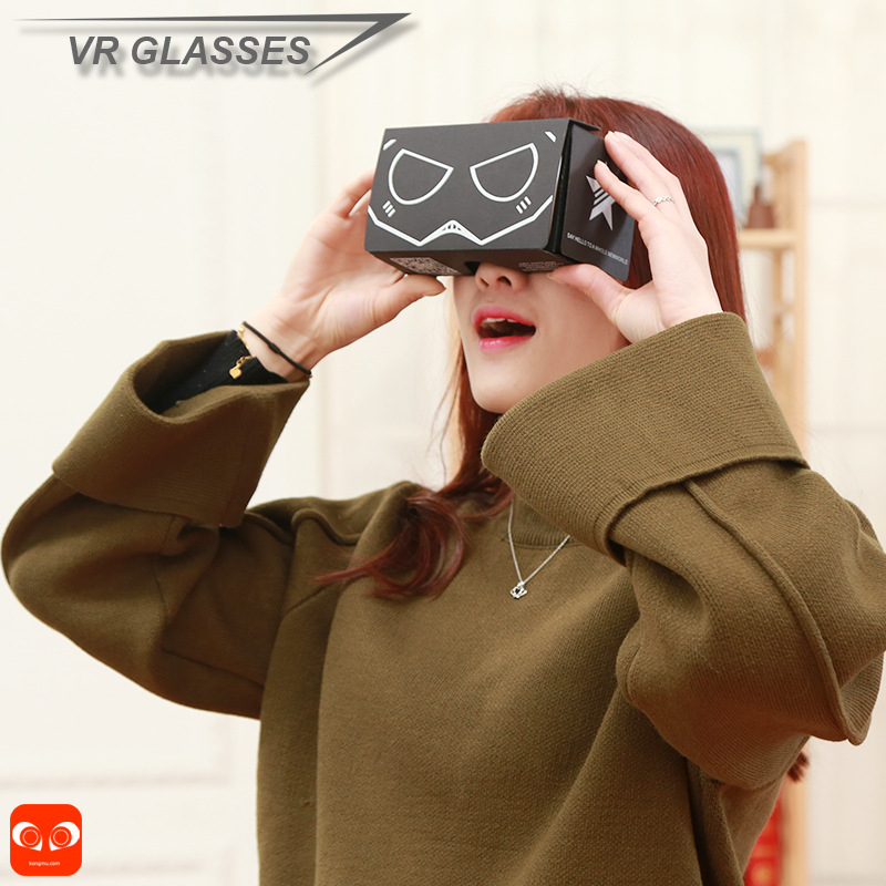 PKS Cardboard手機虛擬現實紙盒 暴風二代VR設備谷歌魔鏡 3D立體工廠,批發,進口,代購