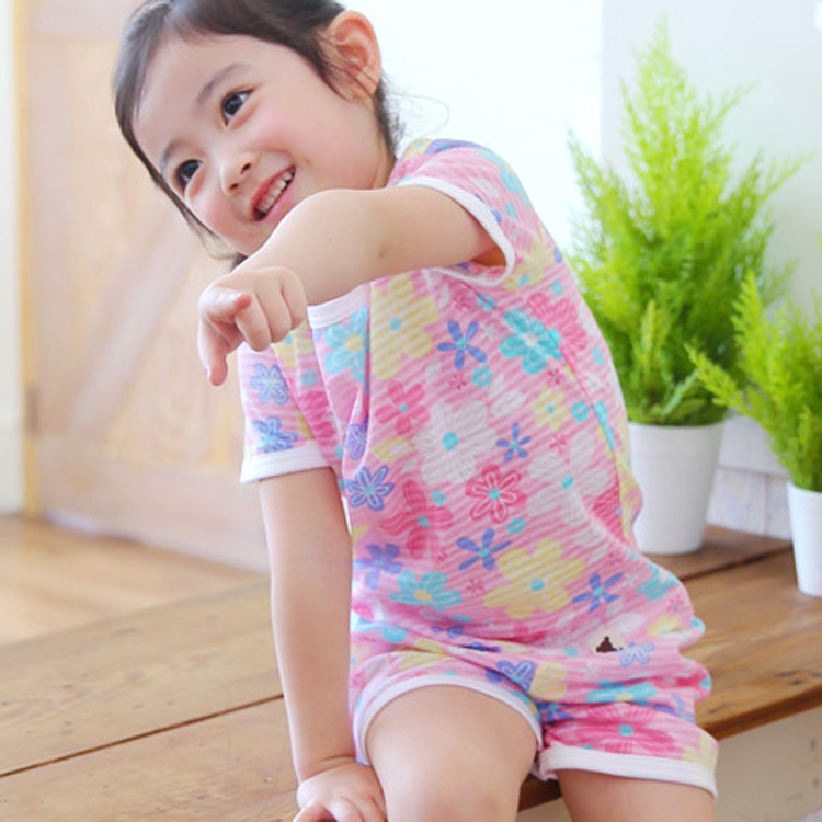 韓國進口代購正品男女兒童puco2015夏季5分純棉傢居服內衣套裝工廠,批發,進口,代購