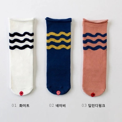 韓國進口童裝正品代購 2015夏男女兒童波紋防滑膠中筒襪地板襪子批發・進口・工廠・代買・代購