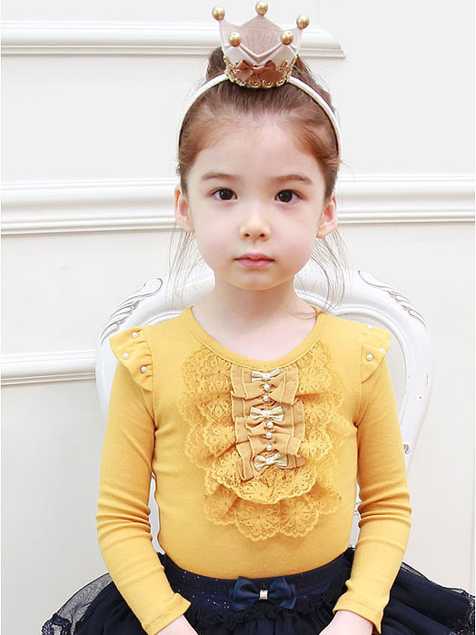 2015新款春季女童上衣 韓國代購正品童裝淑女T恤 質量保證批發・進口・工廠・代買・代購