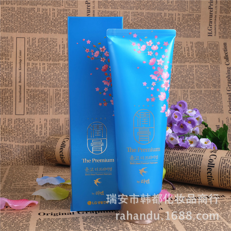韓國正品代購 LG新款金絲燕窩潤膏洗發水 藍色潤膏滋養發質250ml工廠,批發,進口,代購