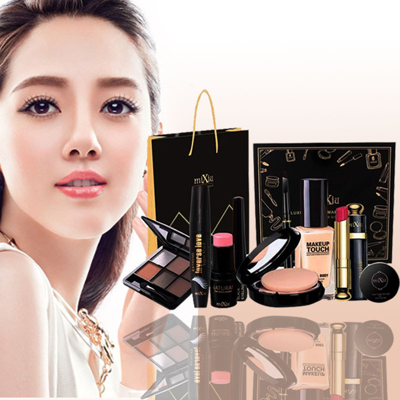 韓國正品米修9件化妝品彩妝套裝全套組合初學者新手美淡裸妝工具工廠,批發,進口,代購