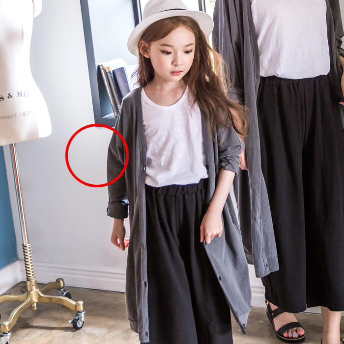 韓國進口正品童裝代購批發 2016夏女童母女長袖長款外套親子0607工廠,批發,進口,代購