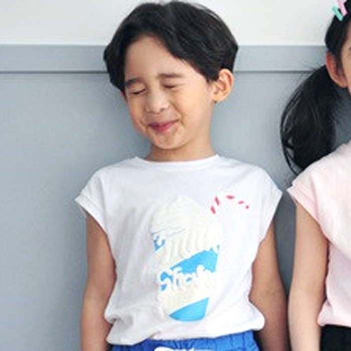 韓國進口正品童裝代購批發 2016夏男女童兒童冰淇淋休閒T恤0523工廠,批發,進口,代購