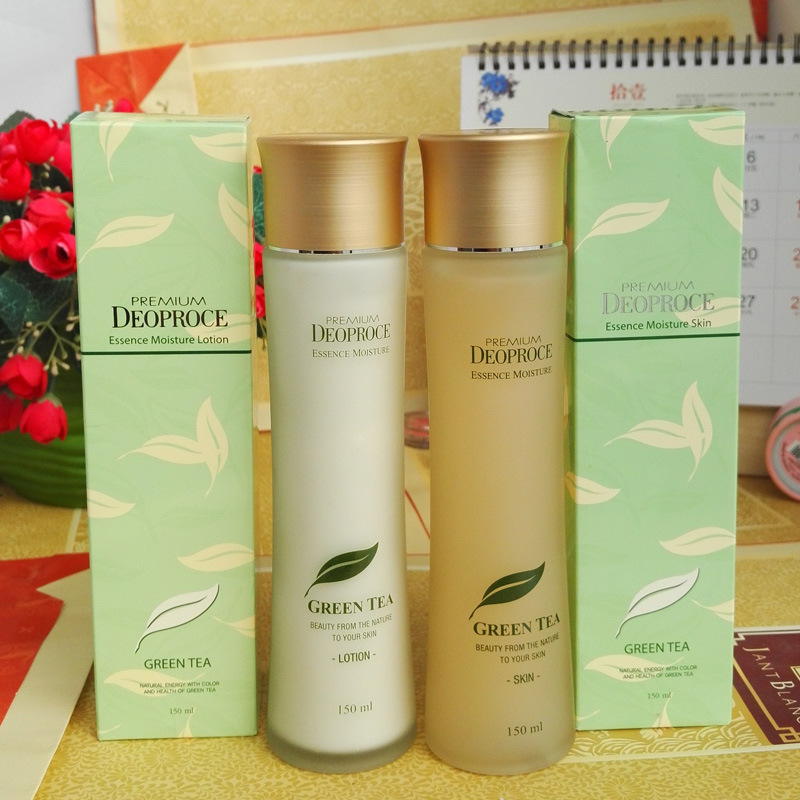 韓國化妝品正品Deoproce三星綠茶150ml柔膚水乳保濕護膚品工廠,批發,進口,代購