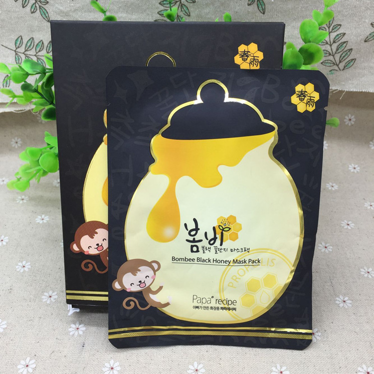 最新猴子版防偽 韓國正品PapaRecipe春雨麵膜貼蜂蜜補水保濕 批發工廠,批發,進口,代購