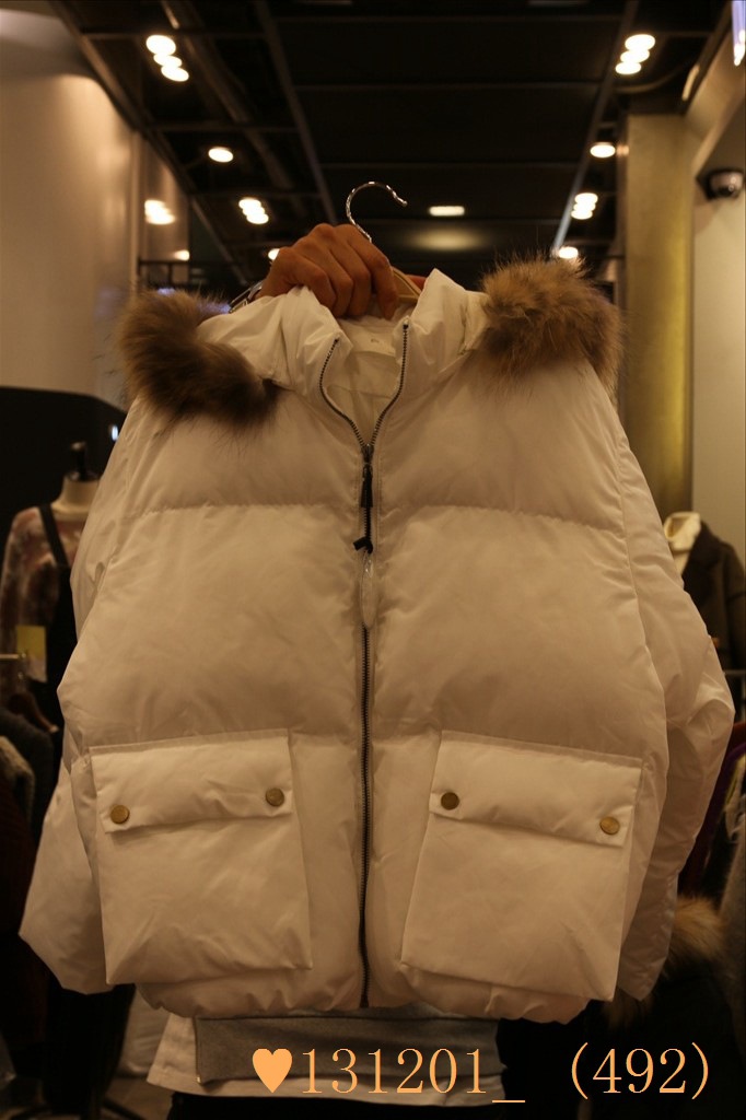 2015冬裝新款韓國代購東大門正品批發連帽雙口袋短款麵包服棉服工廠,批發,進口,代購