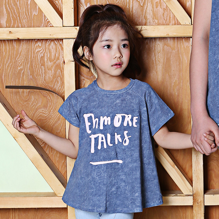 韓國進口正品童裝代購批發 2016夏女童母女休閒短袖親子裝0518工廠,批發,進口,代購