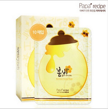 正品韓國春雨麵膜 papa recipe蜂蜜保濕補水麵膜貼10片裝工廠,批發,進口,代購