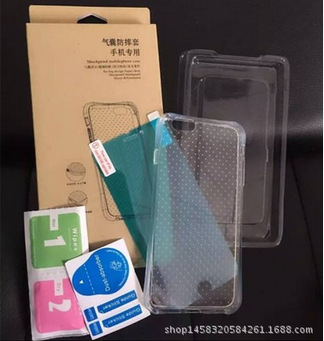 iPhone6防摔殼防爆膜蘋果IP6LUS套裝氣墊I5S手機殼防摔盒裝保護套工廠,批發,進口,代購