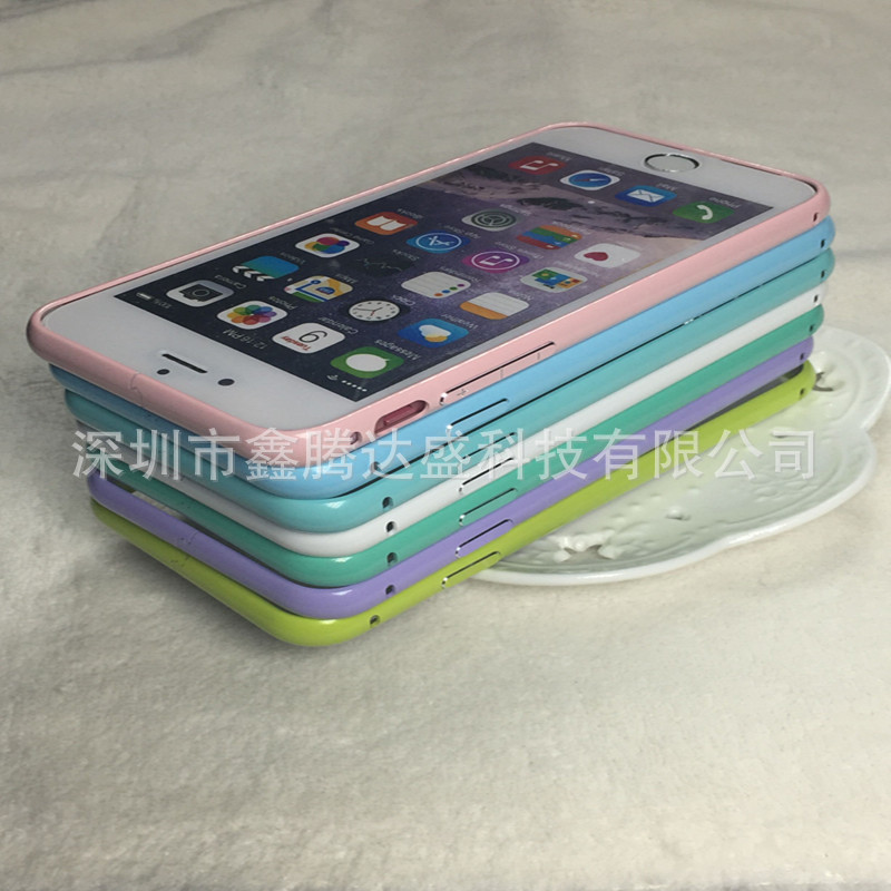 蘋果6金屬邊框iphone6S手機殼6plus保護套蘋果5保護殼烤漆邊框工廠,批發,進口,代購