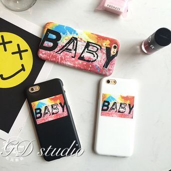 GD權志龍同款baby iphone6s手機殼磨砂 6plus軟殼情侶保護套批發・進口・工廠・代買・代購