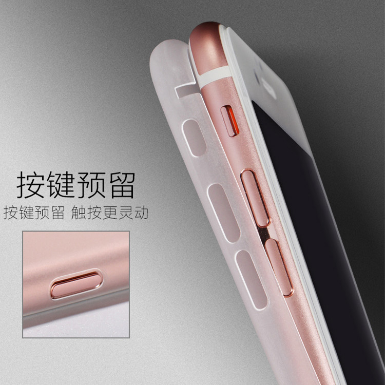 iPhone保護套 升級版4角缺口全包手機殼 蘋果6純色超薄磨砂殼工廠,批發,進口,代購