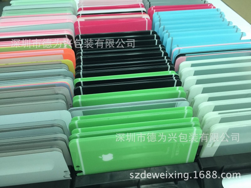 彩色鋼化玻璃膜 蘋果5/6/6+/iphone5/6/6+閃鉆彩色手機貼膜批發・進口・工廠・代買・代購