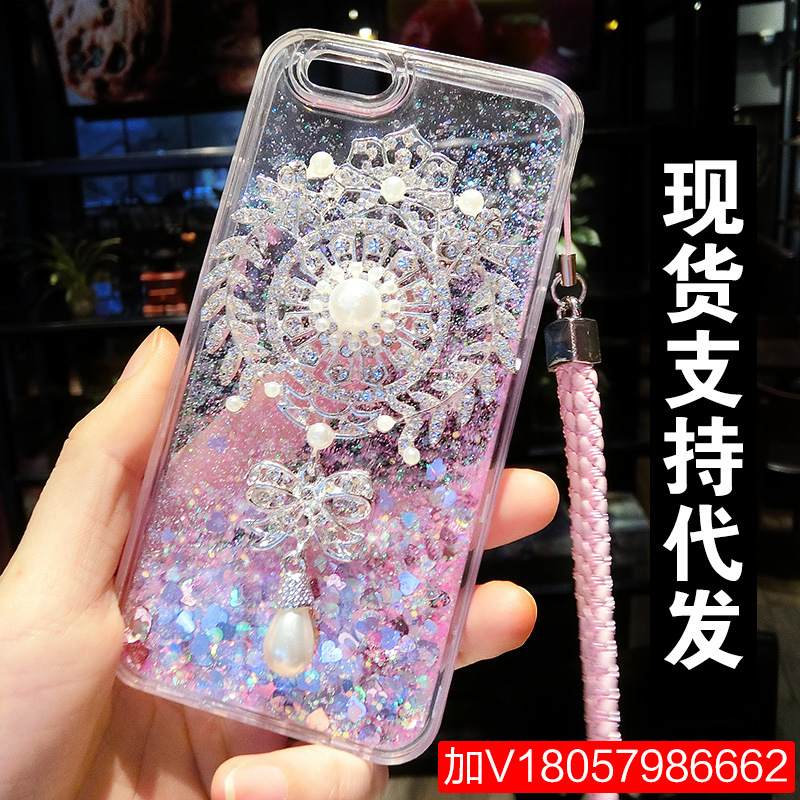 奢華鑲鉆流沙iphone6S手機殼蘋果6plus愛心亮片沙漏TPU軟殼潮女工廠,批發,進口,代購