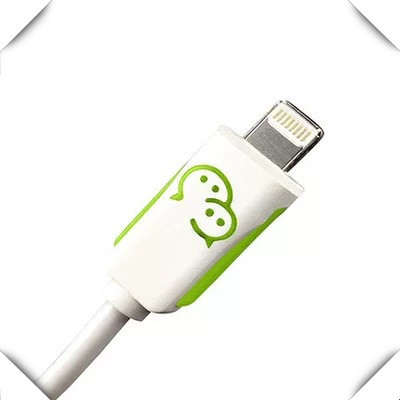 數據線奧力科iphone5s數據線白色usb 充電器線 1米微信發光線工廠,批發,進口,代購