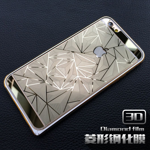 iphone6 plus鋼化玻璃膜 蘋果5s前後膜 3D立體菱形電鍍手機貼膜批發・進口・工廠・代買・代購