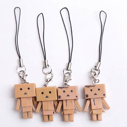 DANBOARD DANBO紙箱人阿楞紙盒人海洋堂四葉妹妹迷你掛件手機掛飾工廠,批發,進口,代購