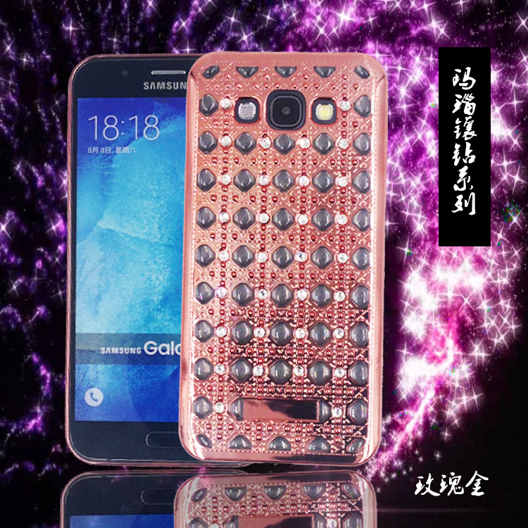 鉆石瑪瑙 samsungA8手機保護套無夾線TPU軟殼奢華工廠,批發,進口,代購