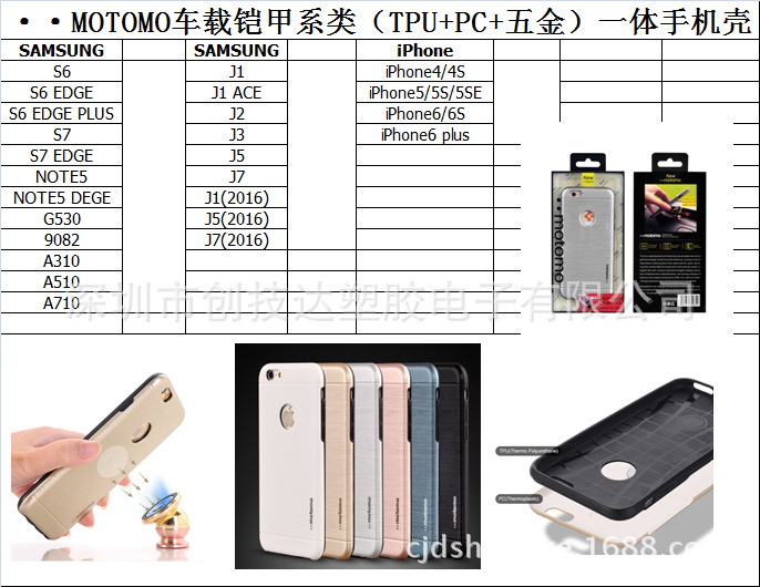 新款motomo三星A510車載保護套 PC拉絲J5（2016）手機殼批發・進口・工廠・代買・代購