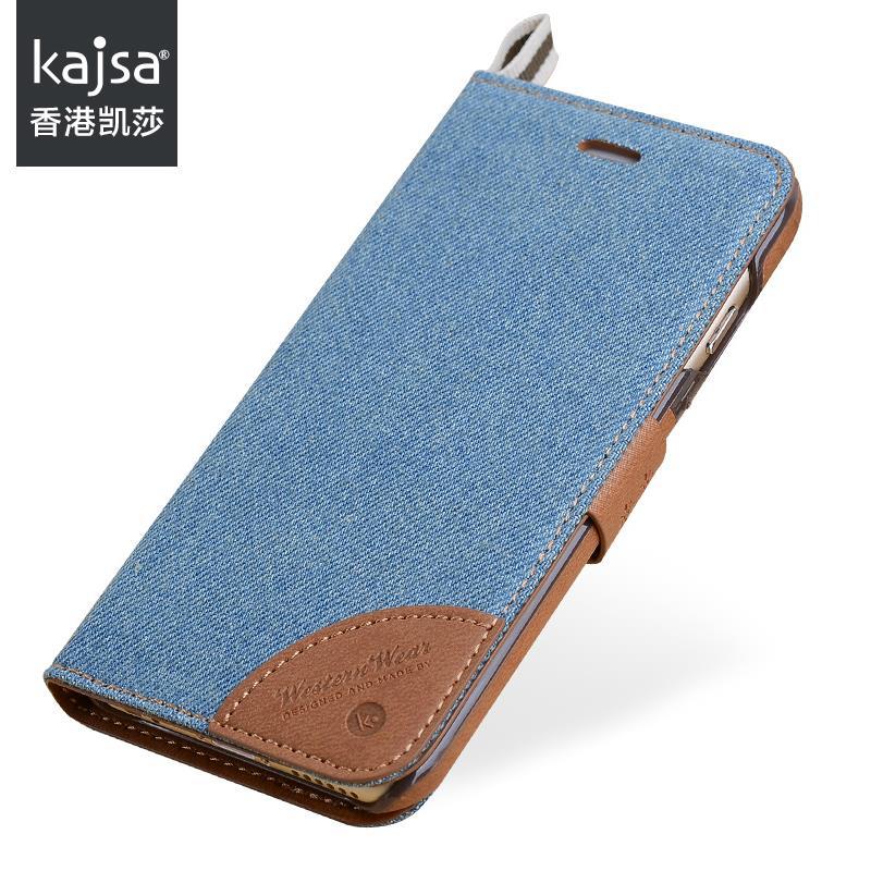 kajsa iphone6牛仔超薄皮套 蘋果6手機皮套 6P左右翻皮套工廠,批發,進口,代購