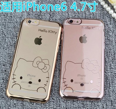 foriphone6 6plus電鍍TPU KT叮當卡通手機殼軟殼保護套 一件代發批發・進口・工廠・代買・代購