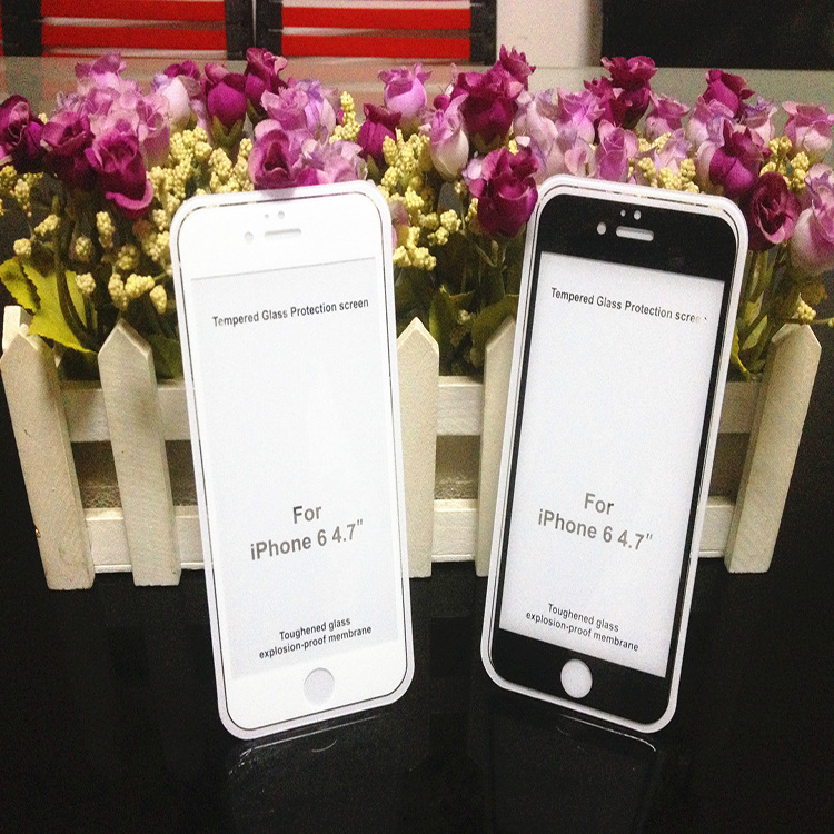 iPhone6鋼化膜 iPhone6鋼化玻璃膜 iPhone6全屏絲印鋼化膜工廠,批發,進口,代購