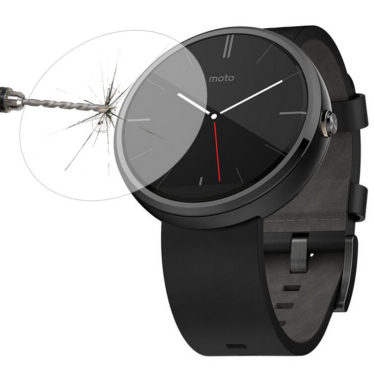 moto 360手錶鋼化玻璃膜 摩托羅拉WATCH手錶貼膜 防爆廠傢工廠,批發,進口,代購