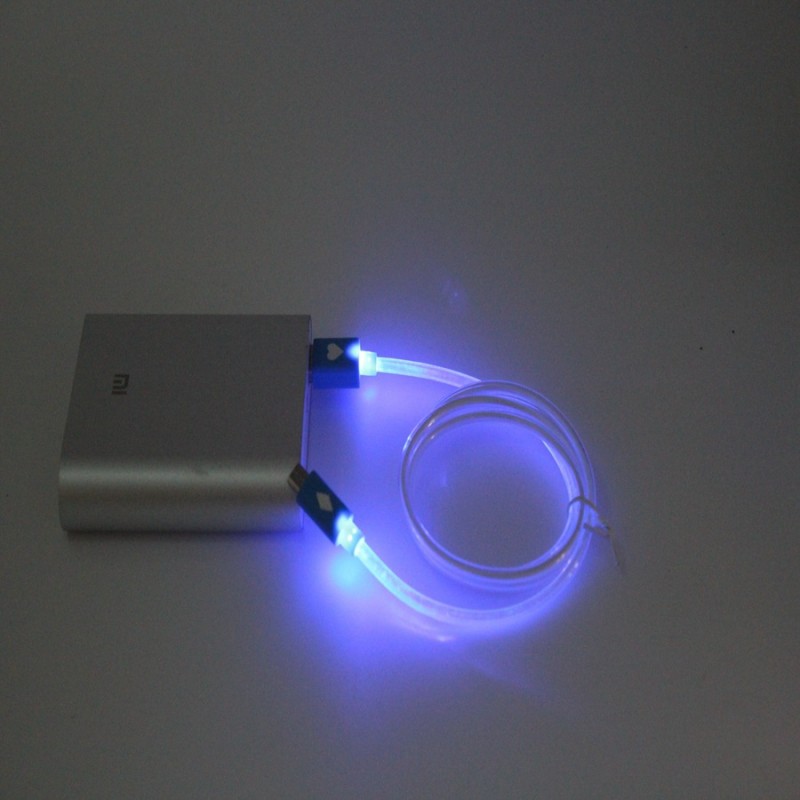 USB發光數據線I5 I6 LED圓管發光手機充電線數據發光線廠傢批發批發・進口・工廠・代買・代購