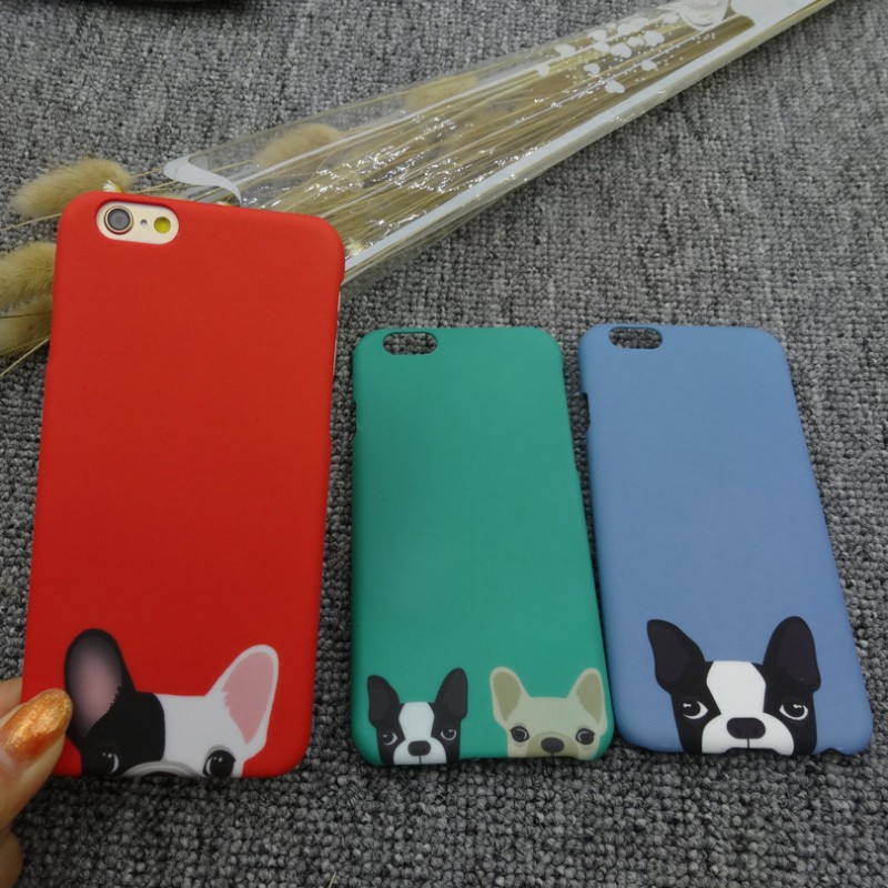 可愛犬iphone5s手機殼 韓版簡約6s/4.7磨砂手機殼 6plu硬殼 批發工廠,批發,進口,代購