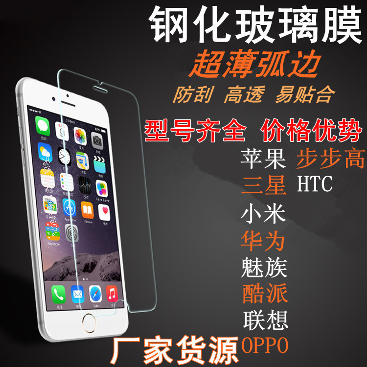 iPhone6鋼化膜 5s鋼化玻璃膜 蘋果6plus鋼化膜 4s手機貼膜保護膜工廠,批發,進口,代購