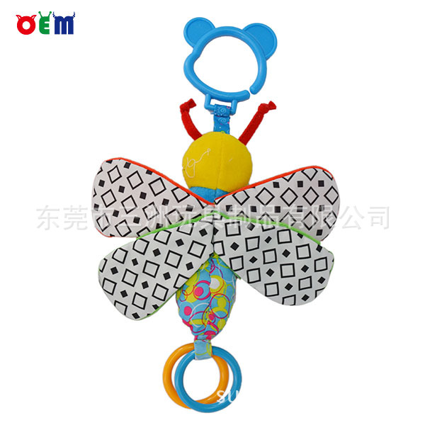 OEM廠傢定製的迷你毛絨填充玩具動物形狀蝴蝶鑰匙鏈手機掛件批發・進口・工廠・代買・代購