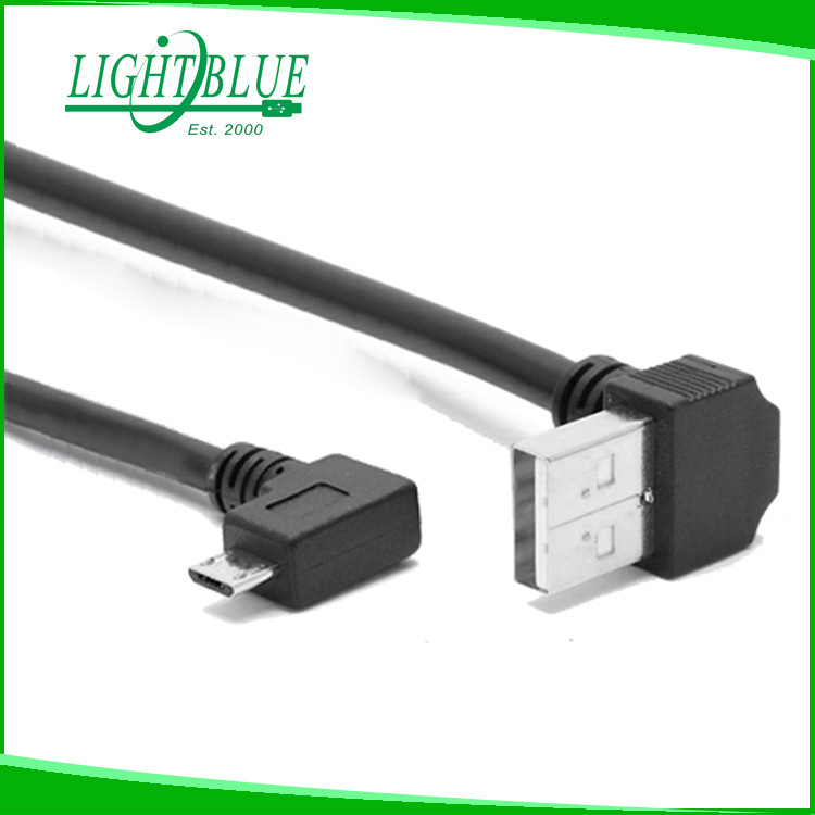 USB A 公 上彎 對轉 右彎 MICRO USB 數據線 2.0版本充電0.5米批發・進口・工廠・代買・代購