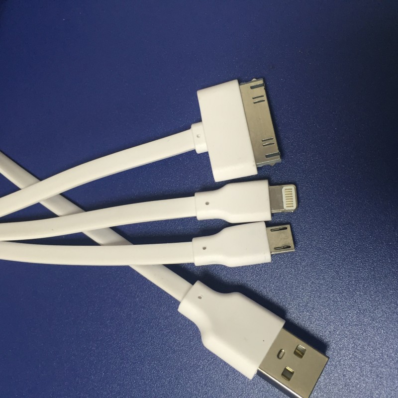 一拖三數寬麵條USB多功能充電線手機一分三|三合一麵條數據線批發・進口・工廠・代買・代購