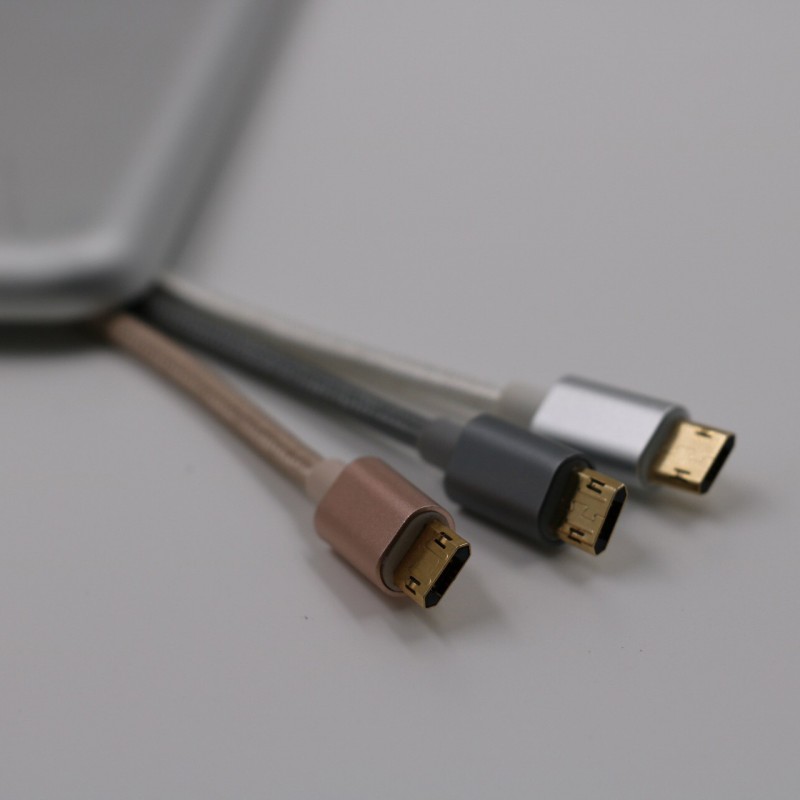 安卓USB雙麵插數據線 適用於三星小米龍尼龍編織鋁合金手機數據線工廠,批發,進口,代購