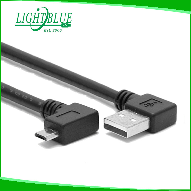 USB A 公 左彎 對轉 MICRO USB 左彎 數據線2.0版本充電線批發・進口・工廠・代買・代購