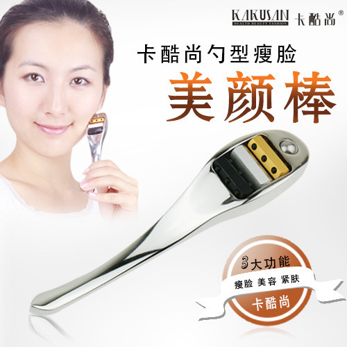卡酷尚勺子型美容棒按摩瘦臉美容機滾輪按摩機日本美顏棒工廠,批發,進口,代購