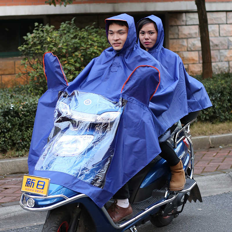 雨衣電動車雙人加大牛津佈大帽簷電瓶車雨衣2人摩托車雨披批發工廠,批發,進口,代購