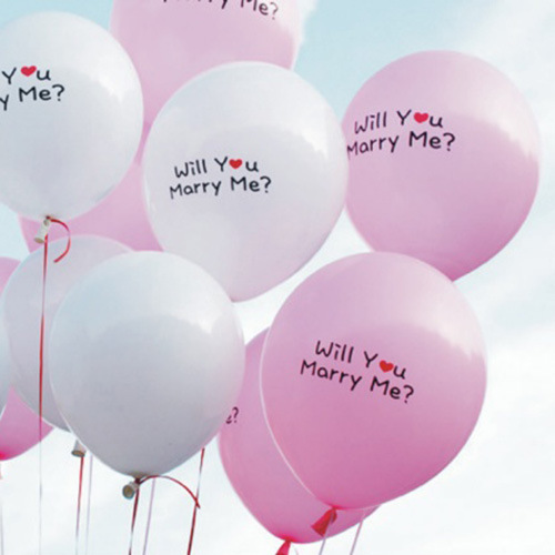 3.2克情人節生日求婚氣球結婚訂婚婚禮裝飾merry me加厚印字氣球批發・進口・工廠・代買・代購