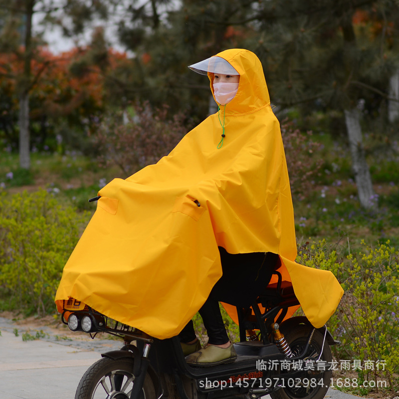 電動車加大單人成人時尚透明帽簷加大加厚男女雨衣雨披批發・進口・工廠・代買・代購