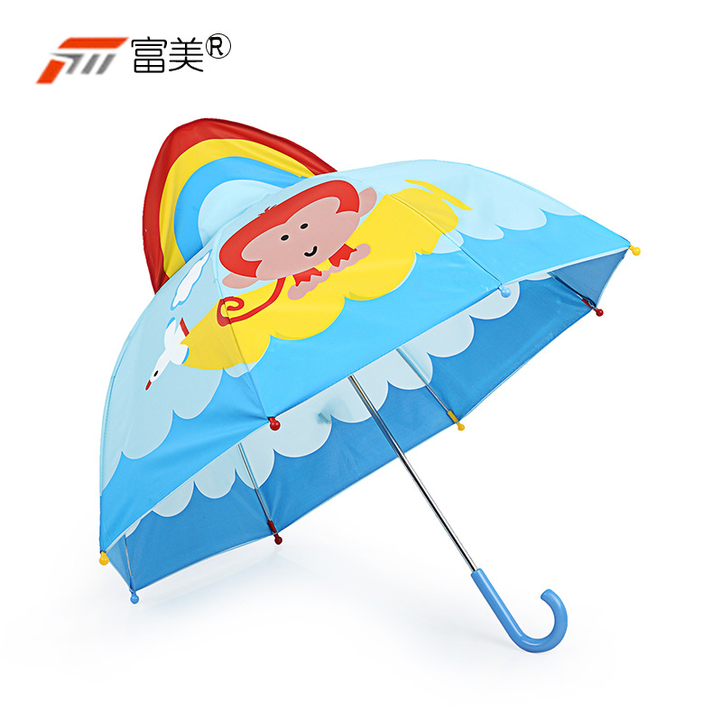 創意造型兒童雨傘 可愛卡通兒童寶寶長柄3D立體耳朵遮陽傘定製批發・進口・工廠・代買・代購