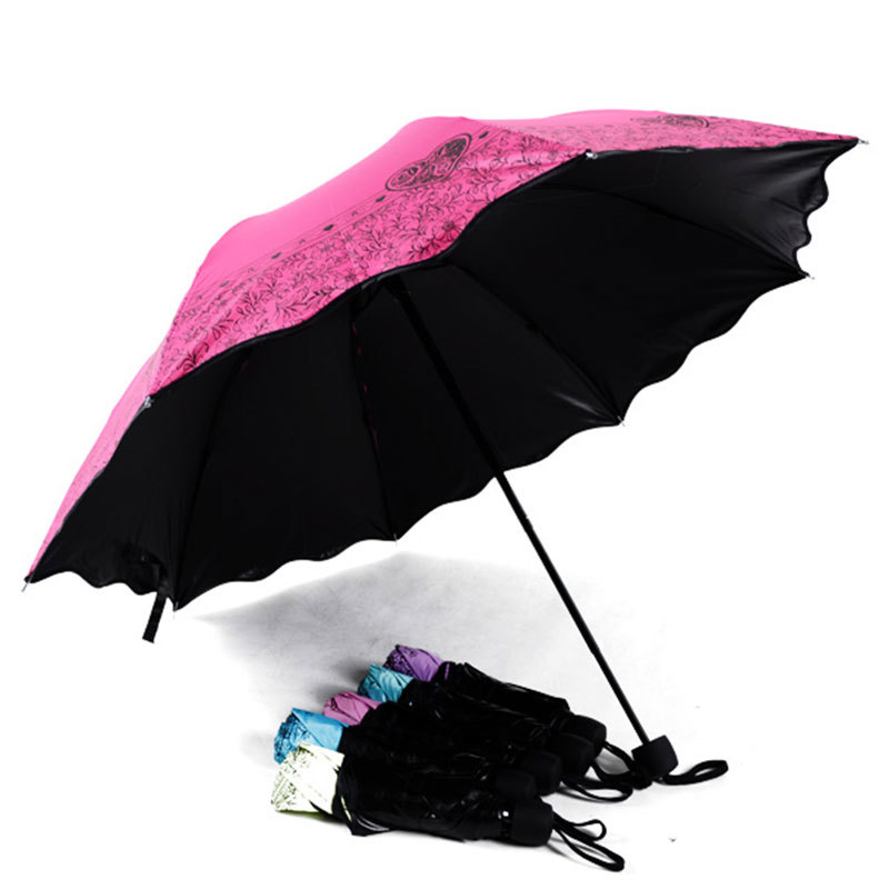 【廠傢直銷】韓國創意雨傘遮陽批發黑膠超強防曬晴雨兩用防紫外線批發・進口・工廠・代買・代購
