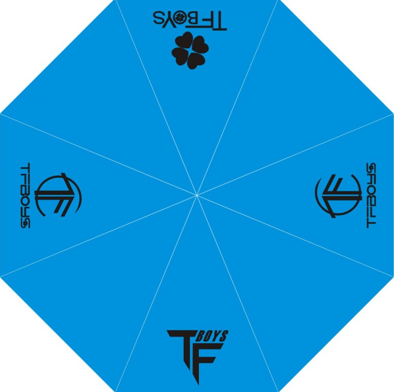 明星 TFBOYS雨傘 應援雨傘 三折太陽傘 4節拉桿 防雨 防曬工廠,批發,進口,代購