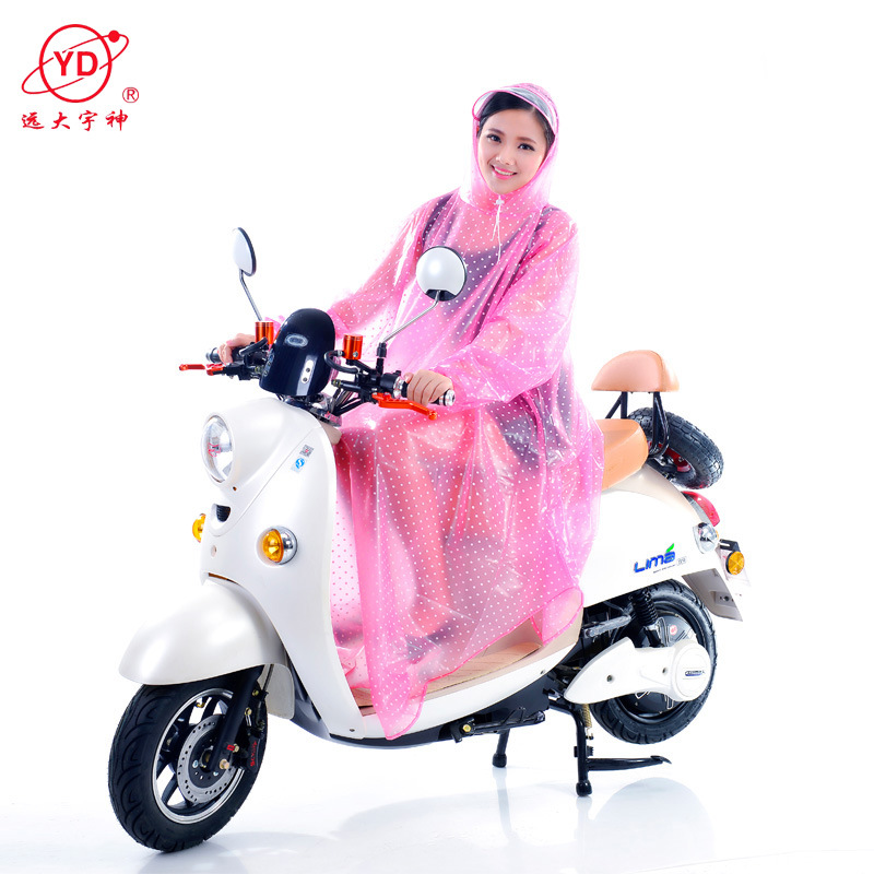 遠大宇神有袖子雨衣 韓國時尚透明自行車電動車非一次性學生雨披批發・進口・工廠・代買・代購