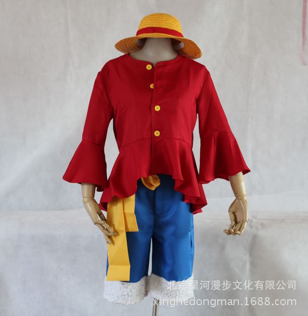 批發 海賊王COS 路飛二代衣服路飛草帽草鞋套裝優質現貨工廠,批發,進口,代購