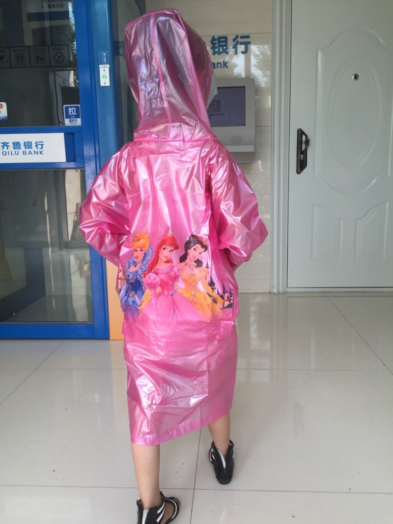 爆款卡通背包兒童雨衣  充氣帽簷通明eva男女同學通用兒童雨批發・進口・工廠・代買・代購