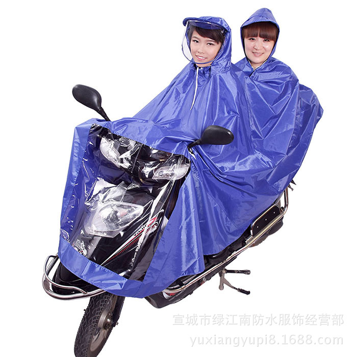 廠傢批發定製  雨翔摩托車電動車雙人加大雨披雨衣  頭盔式可調節批發・進口・工廠・代買・代購