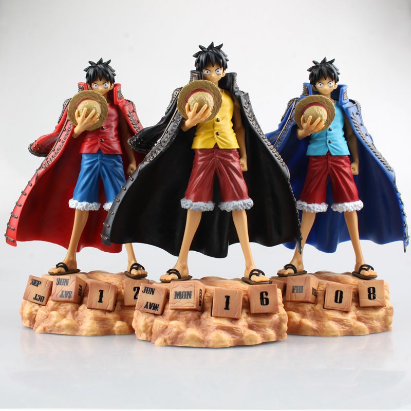 海賊王 ONE PIECE 萬年歷 草帽路飛 組立式 紅/黃/藍 盒裝手辦工廠,批發,進口,代購